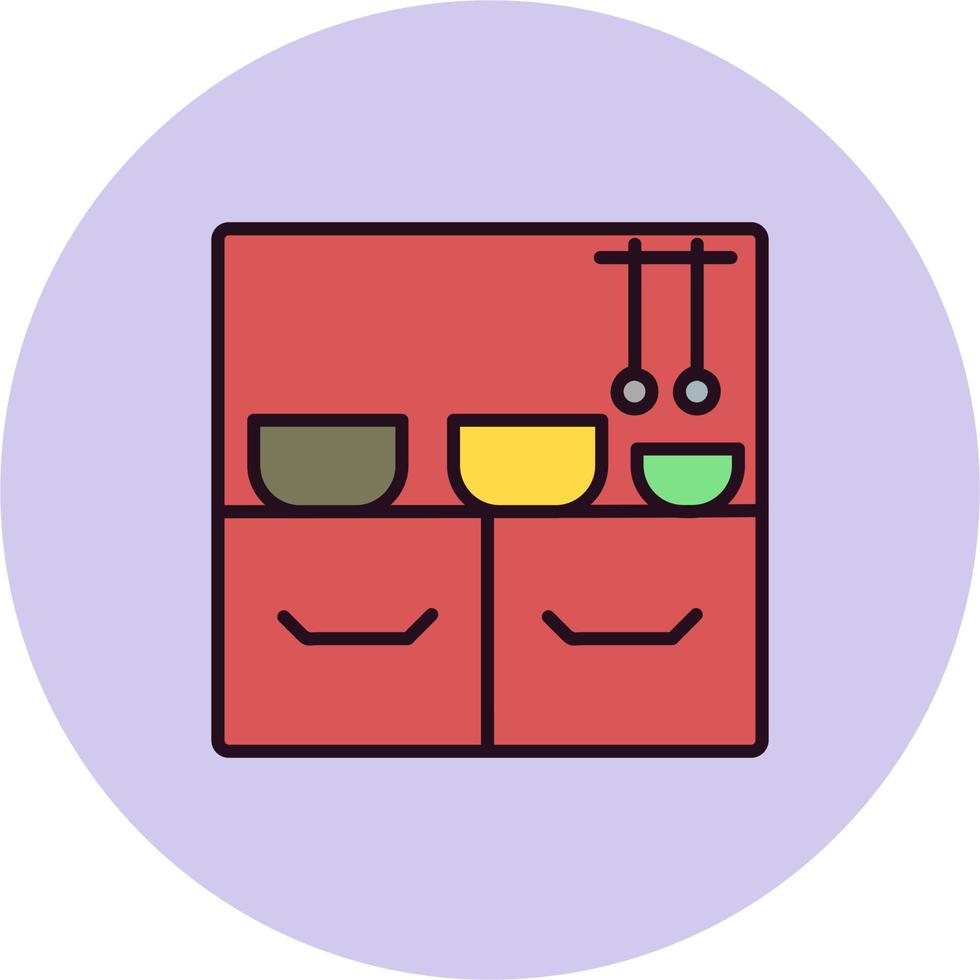 keuken plank vector icoon