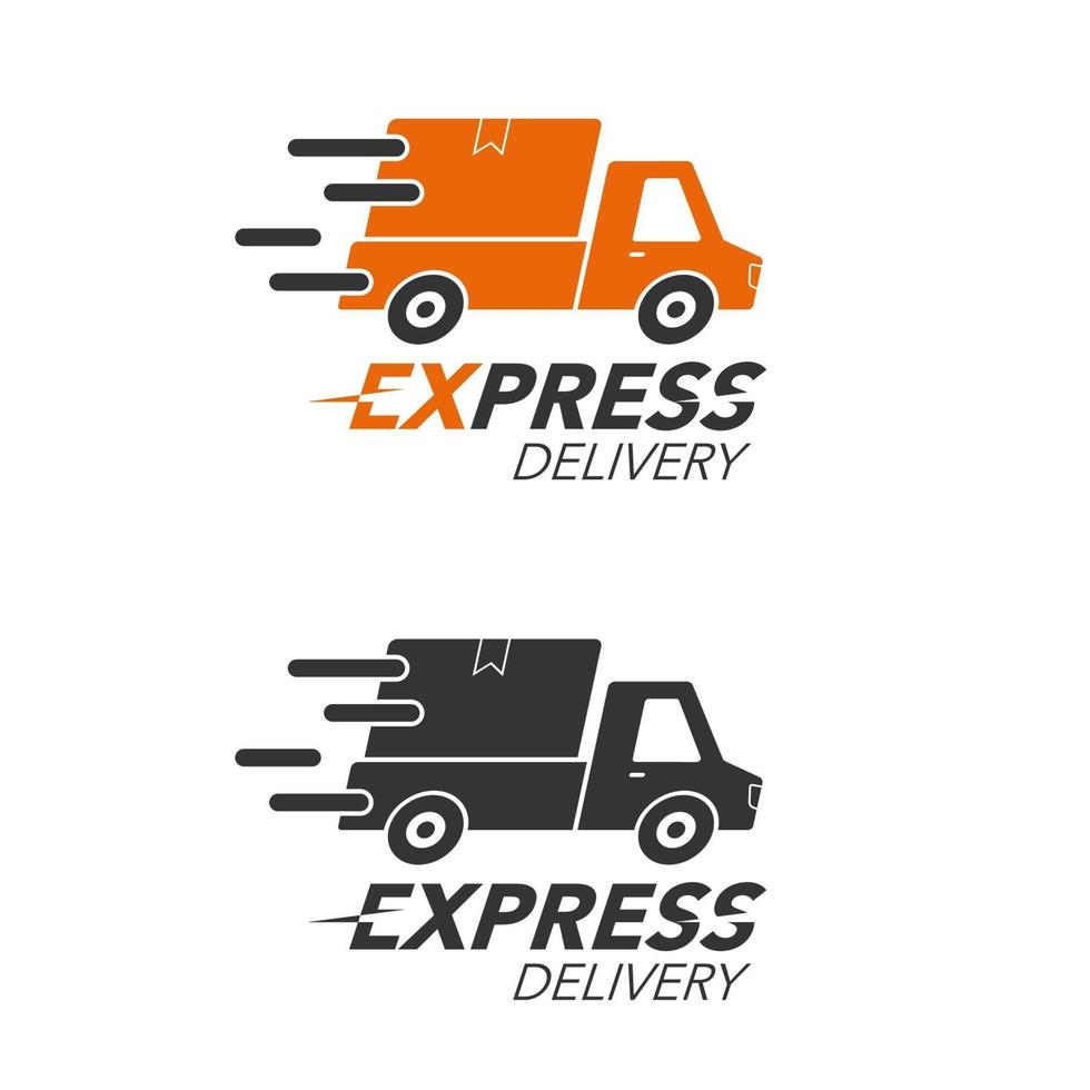 express levering pictogram concept. afhaalservice, bestelling, wereldwijd, snel en gratis verzending. modern ontwerp. vector