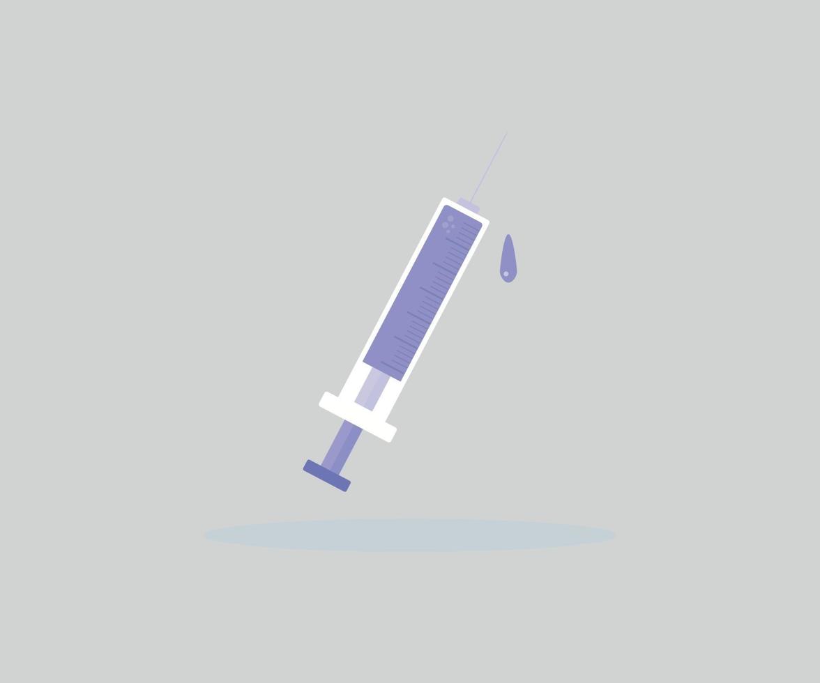 injectie vector met vaccin drop