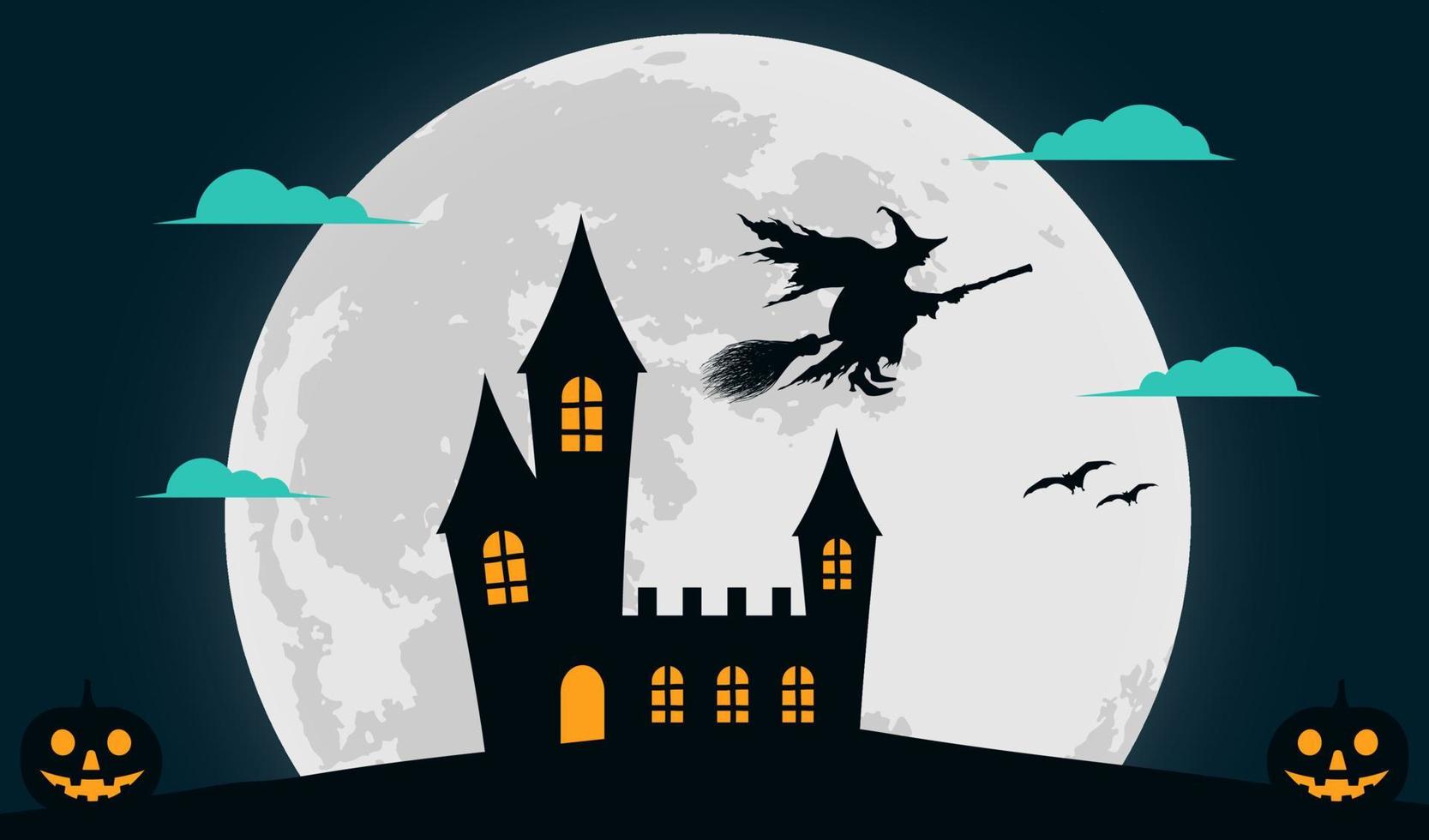 spookachtig halloween achtergrond illustratie vector