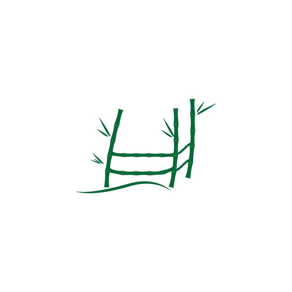 bamboe met groen vector
