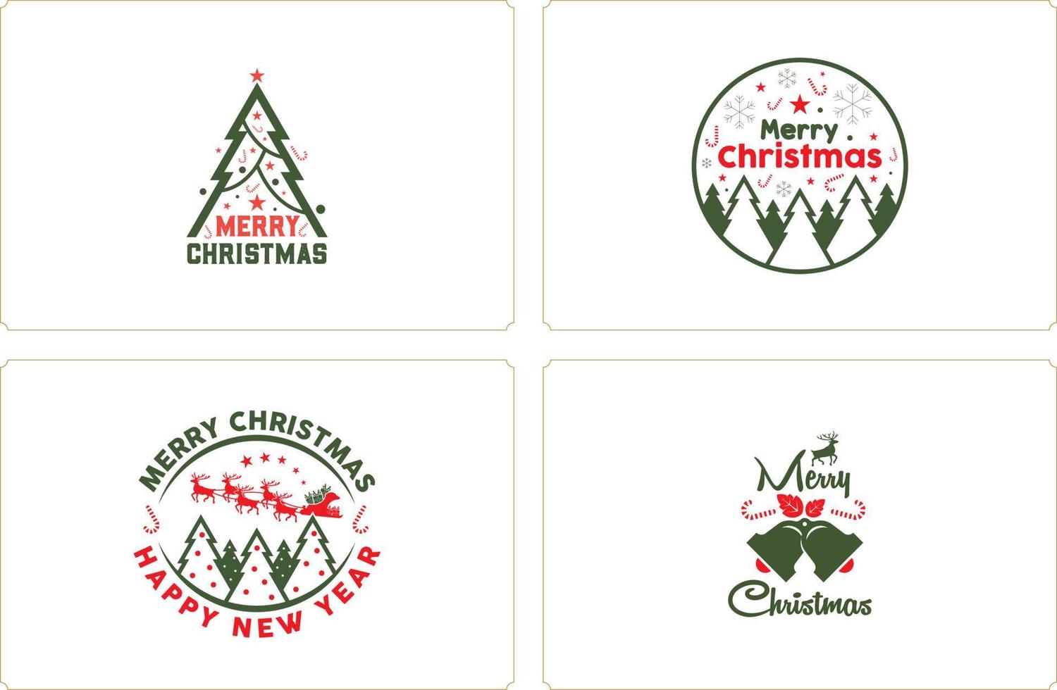Kerstmis seizoen embleem gelukkig vakantie insigne vector illustratie