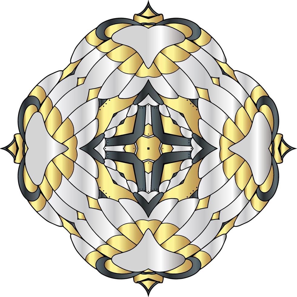 abstract mandala ornament met modern stijl vector