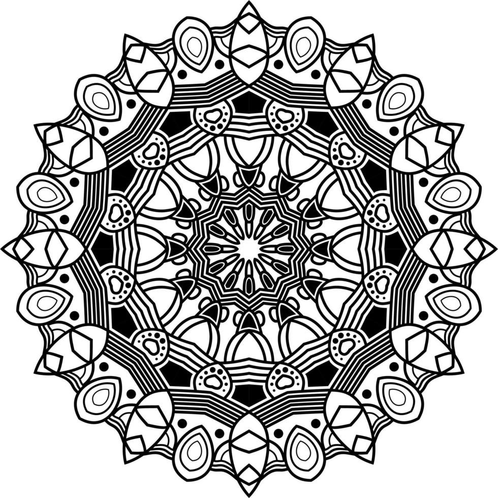 de mandala patroon getrokken is geschikt voor andere ontwerp verzameling boeken net zo ornamenten vector