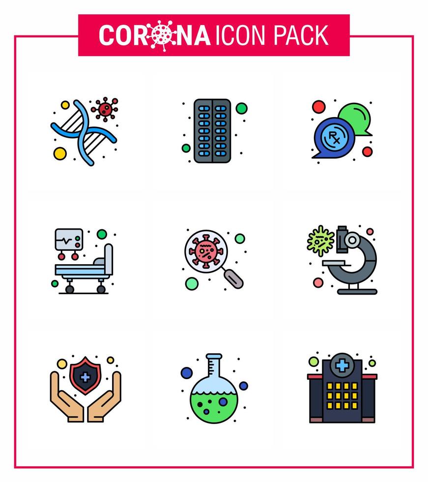 coronavirus het voorkomen 25 icoon reeks blauw devirus medisch behandeling pil icu rx virale coronavirus 2019november ziekte vector ontwerp elementen