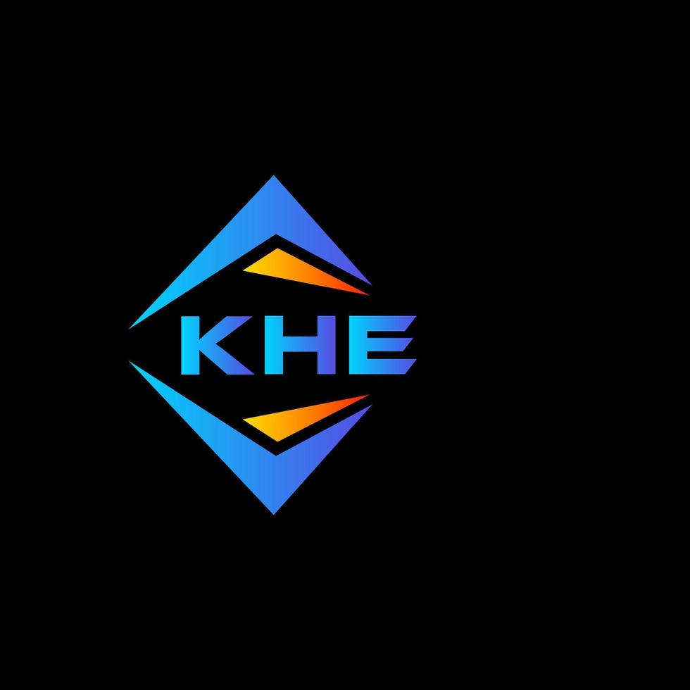 khe abstract technologie logo ontwerp Aan zwart achtergrond. khe creatief initialen brief logo concept. vector