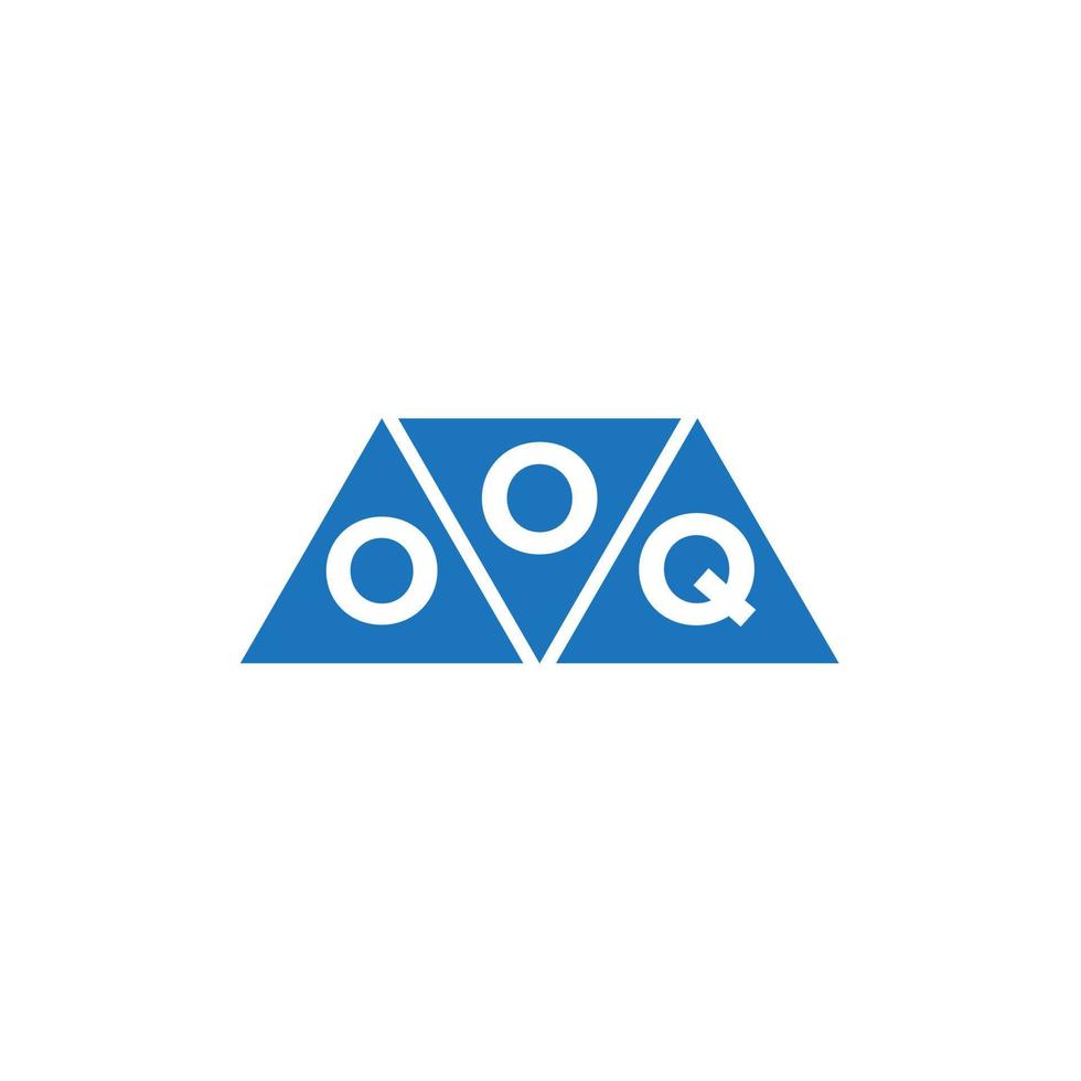 ooq abstract eerste logo ontwerp Aan wit achtergrond. ooq creatief initialen brief logo concept. vector