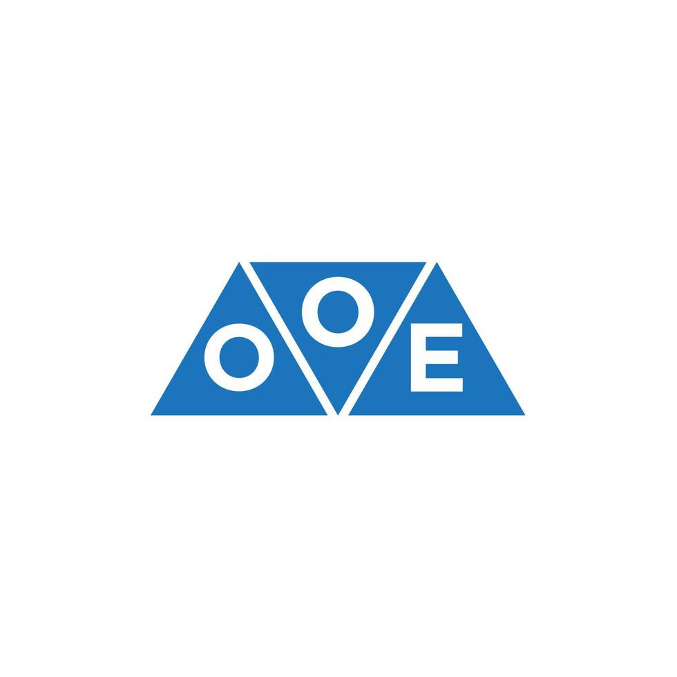 oee abstract eerste logo ontwerp Aan wit achtergrond. oee creatief initialen brief logo concept. vector