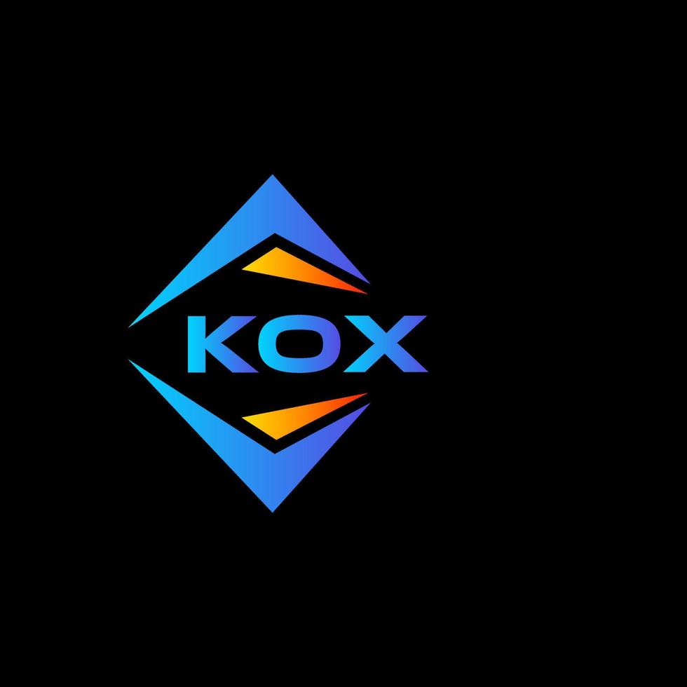 kox abstract technologie logo ontwerp Aan zwart achtergrond. kox creatief initialen brief logo concept. vector