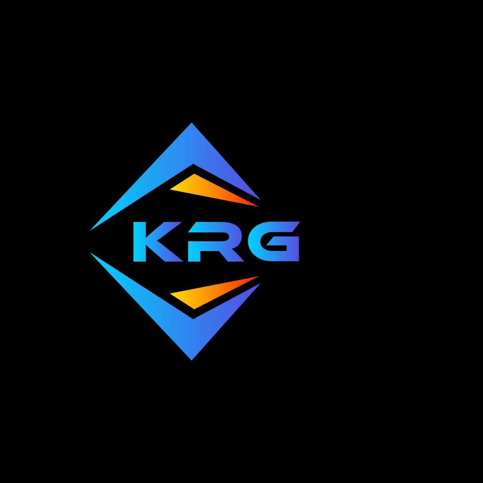 krg abstract technologie logo ontwerp Aan zwart achtergrond. krg creatief initialen brief logo concept. vector