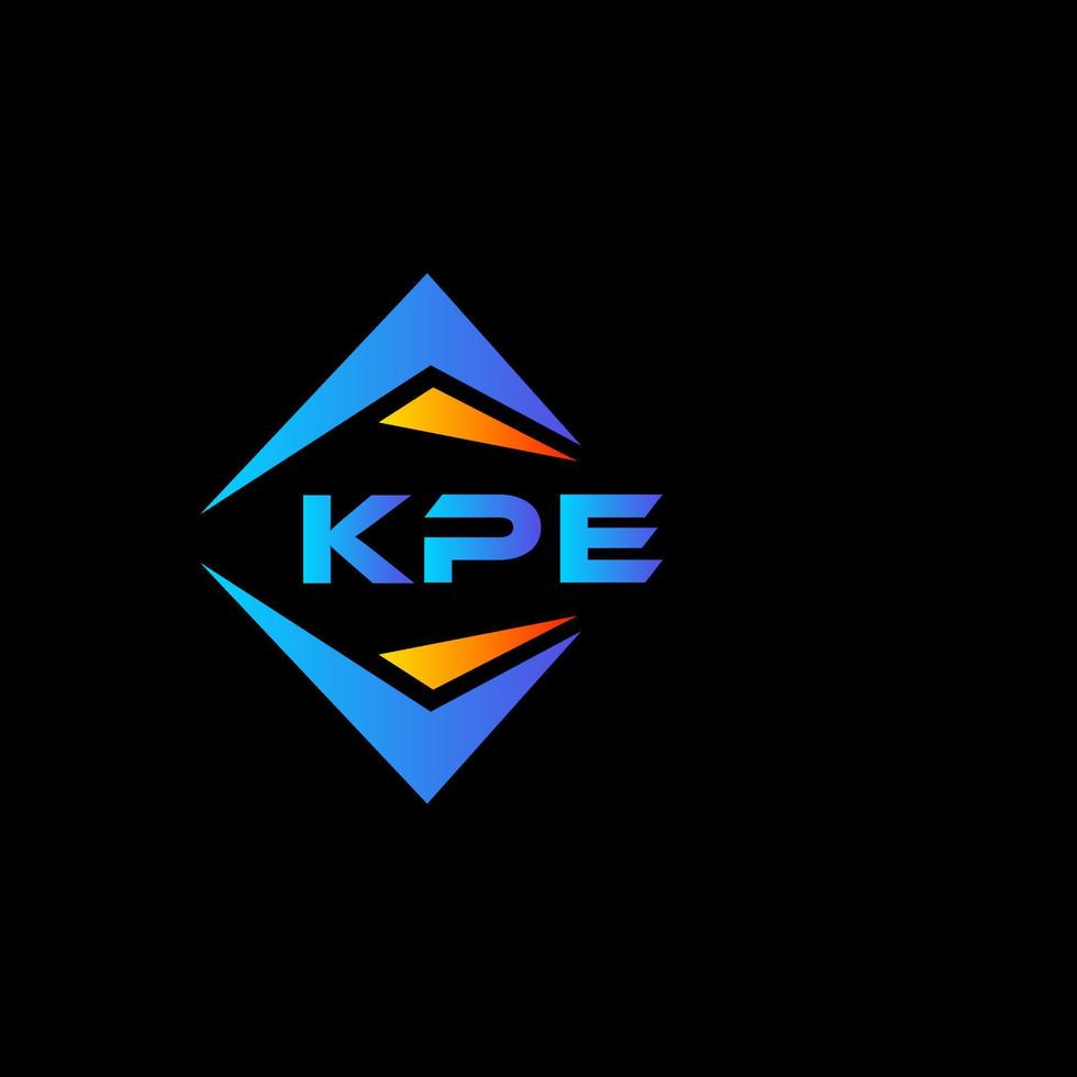 kpe abstract technologie logo ontwerp Aan zwart achtergrond. kpe creatief initialen brief logo concept. vector