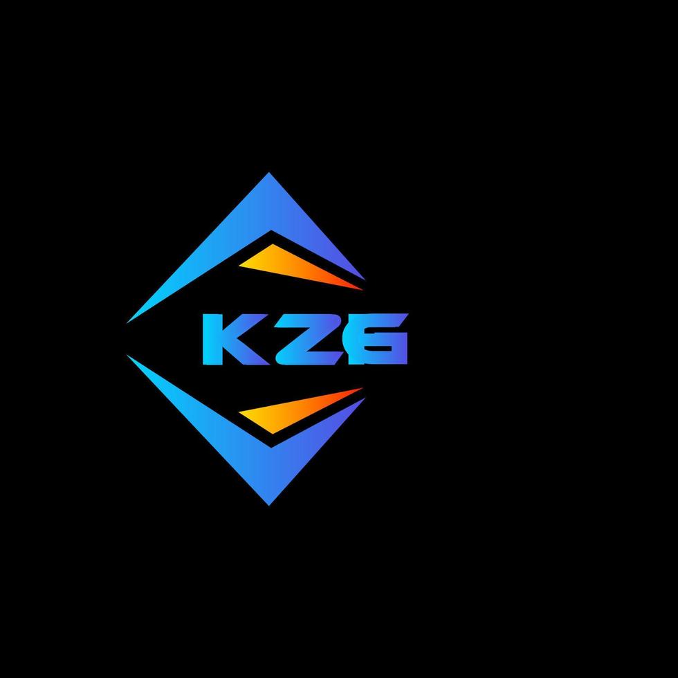 kzg abstract technologie logo ontwerp Aan zwart achtergrond. kzg creatief initialen brief logo concept. vector
