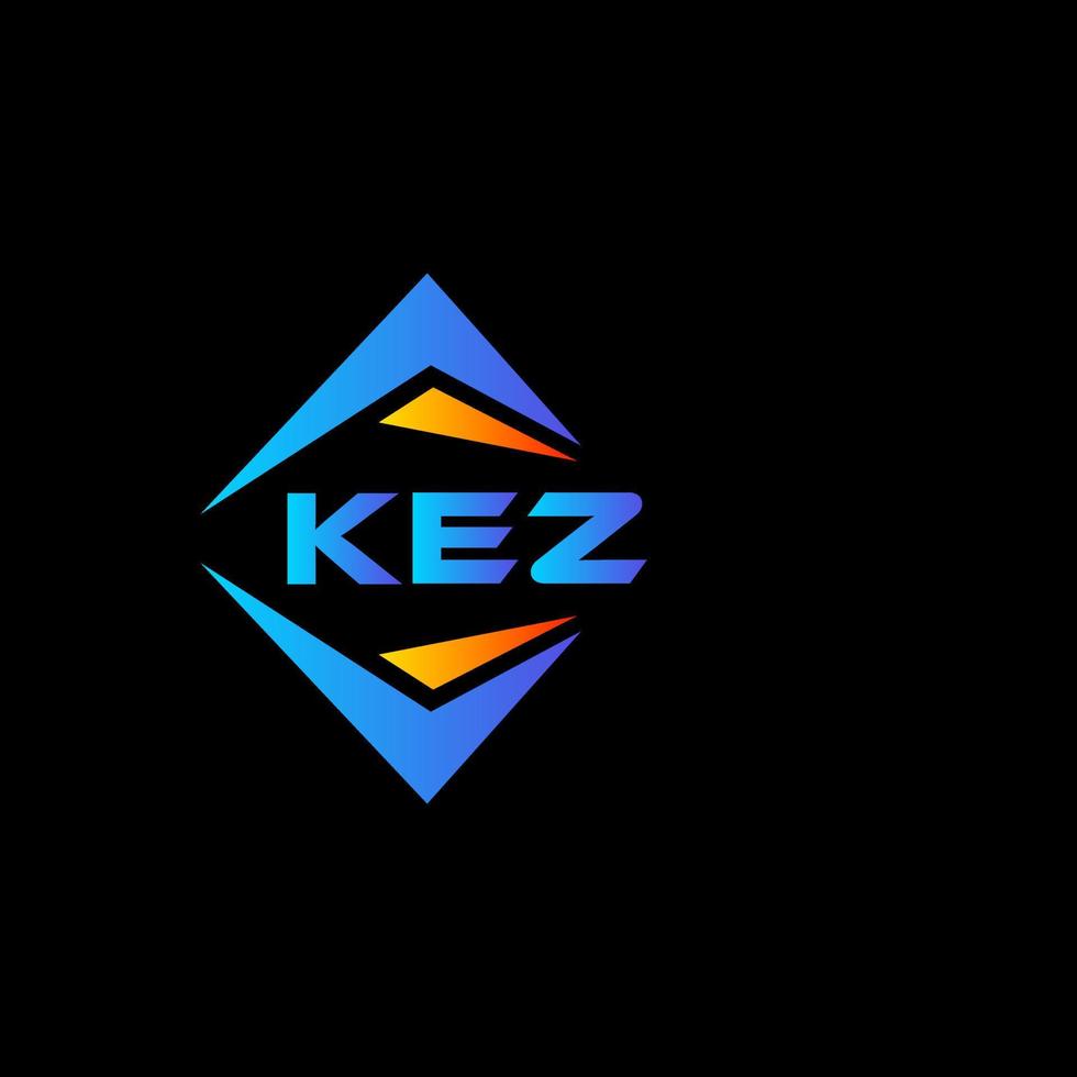 kez abstract technologie logo ontwerp Aan zwart achtergrond. kez creatief initialen brief logo concept. vector