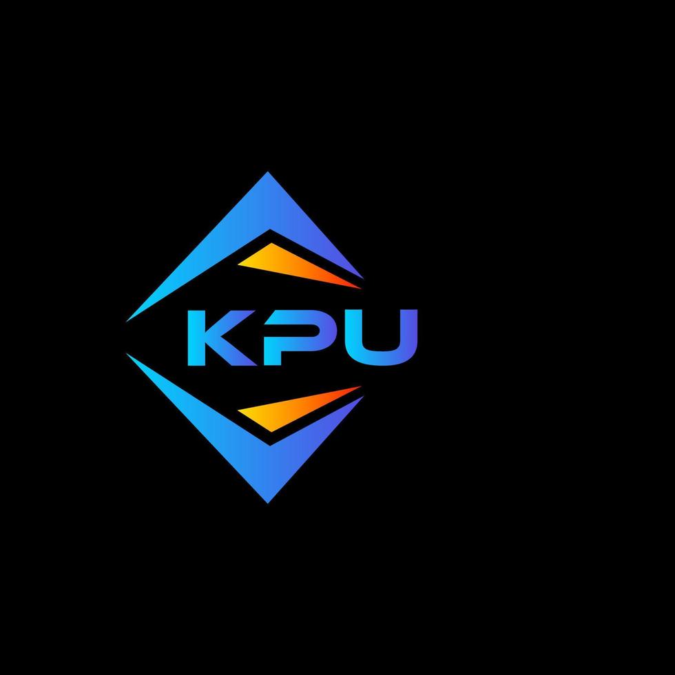 kpu abstract technologie logo ontwerp Aan zwart achtergrond. kpu creatief initialen brief logo concept. vector