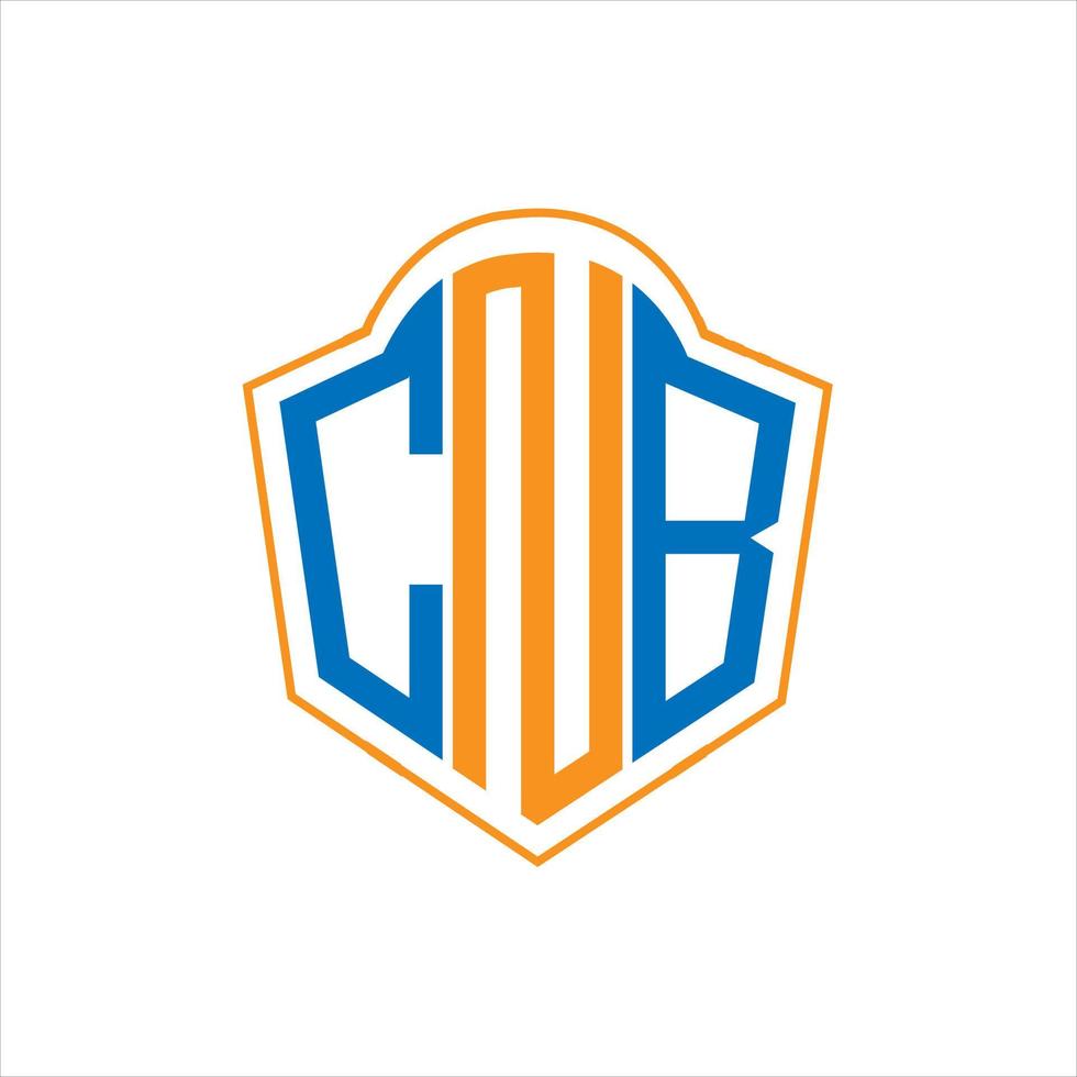 cnb abstract monogram schild logo ontwerp Aan wit achtergrond. cnb creatief initialen brief logo. vector