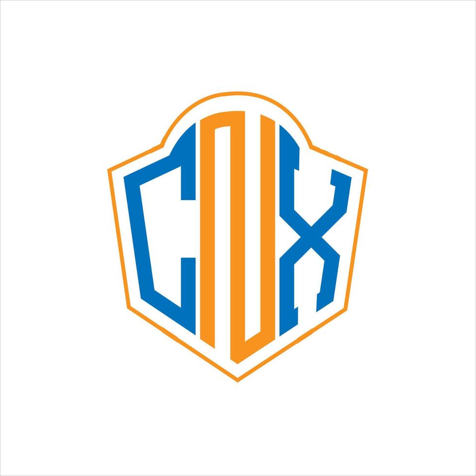 cnx abstract monogram schild logo ontwerp Aan wit achtergrond. cnx creatief initialen brief logo. vector