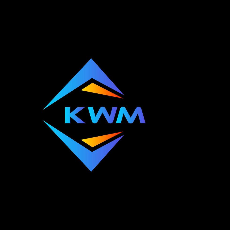 kwm abstract technologie logo ontwerp Aan zwart achtergrond. kwm creatief initialen brief logo concept. vector