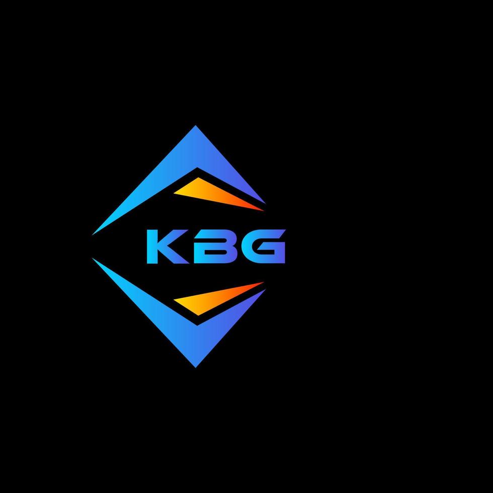 kbg abstract technologie logo ontwerp Aan zwart achtergrond. kbg creatief initialen brief logo concept. vector