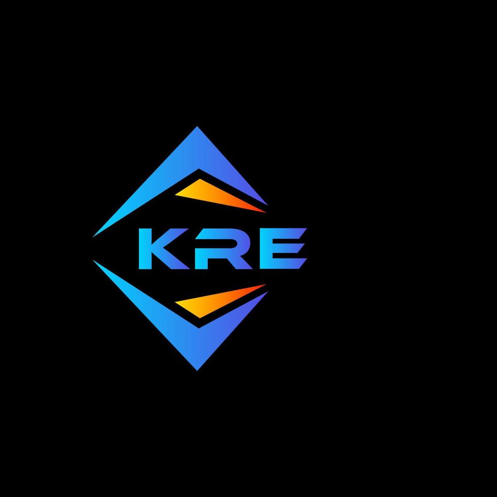 kre abstract technologie logo ontwerp Aan zwart achtergrond. kre creatief initialen brief logo concept. vector