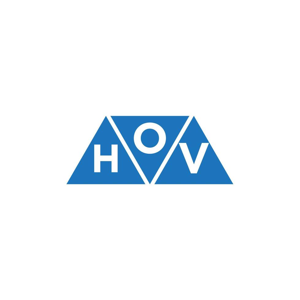 ohv abstract eerste logo ontwerp Aan wit achtergrond. ohv creatief initialen brief logo concept. vector