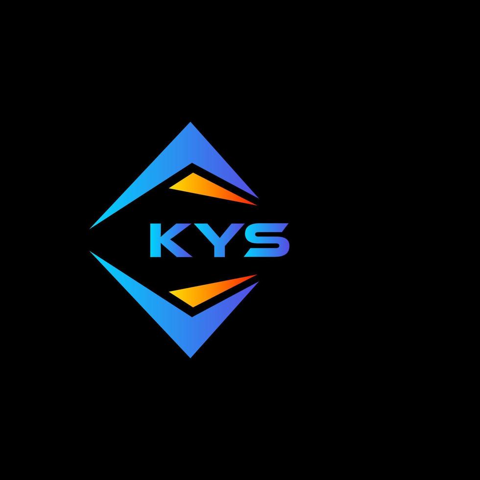 kys abstract technologie logo ontwerp Aan zwart achtergrond. kys creatief initialen brief logo concept. vector