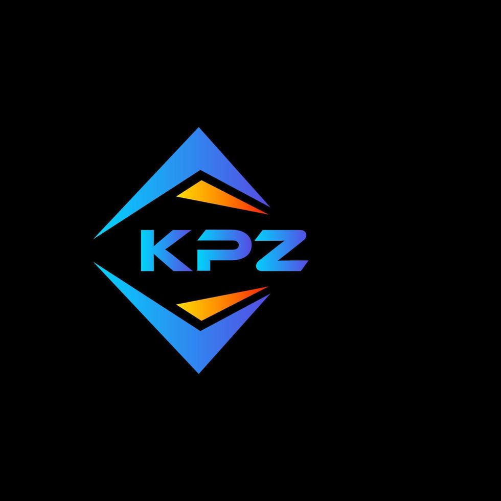 kpz abstract technologie logo ontwerp Aan zwart achtergrond. kpz creatief initialen brief logo concept. vector