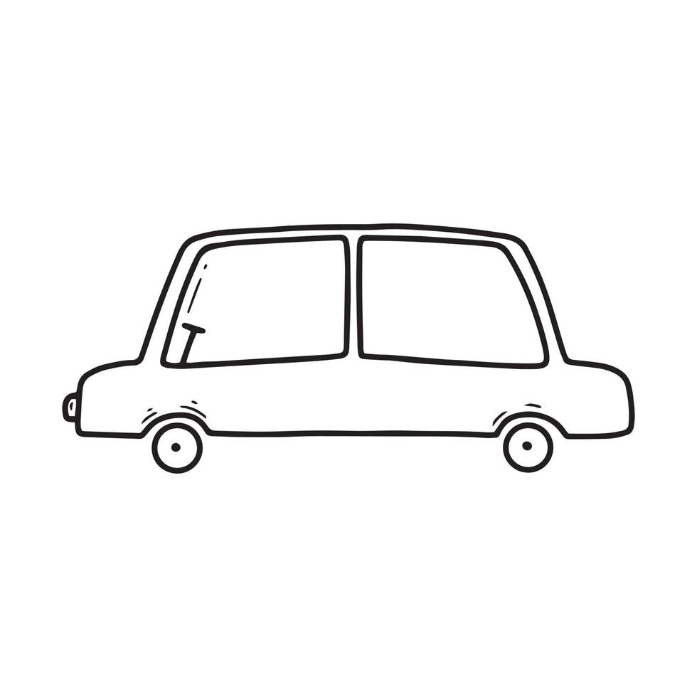 tekening auto. baby auto .vector illustratie. vector