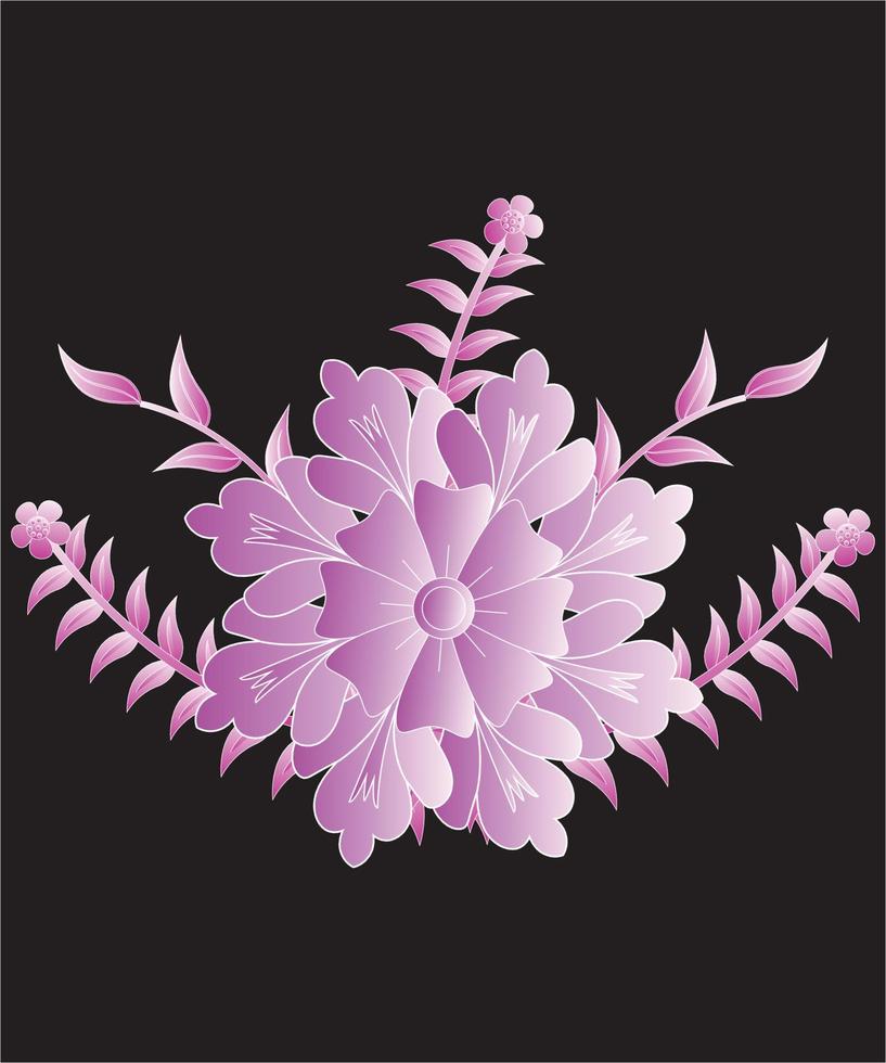 helling bloemen en tekening vector