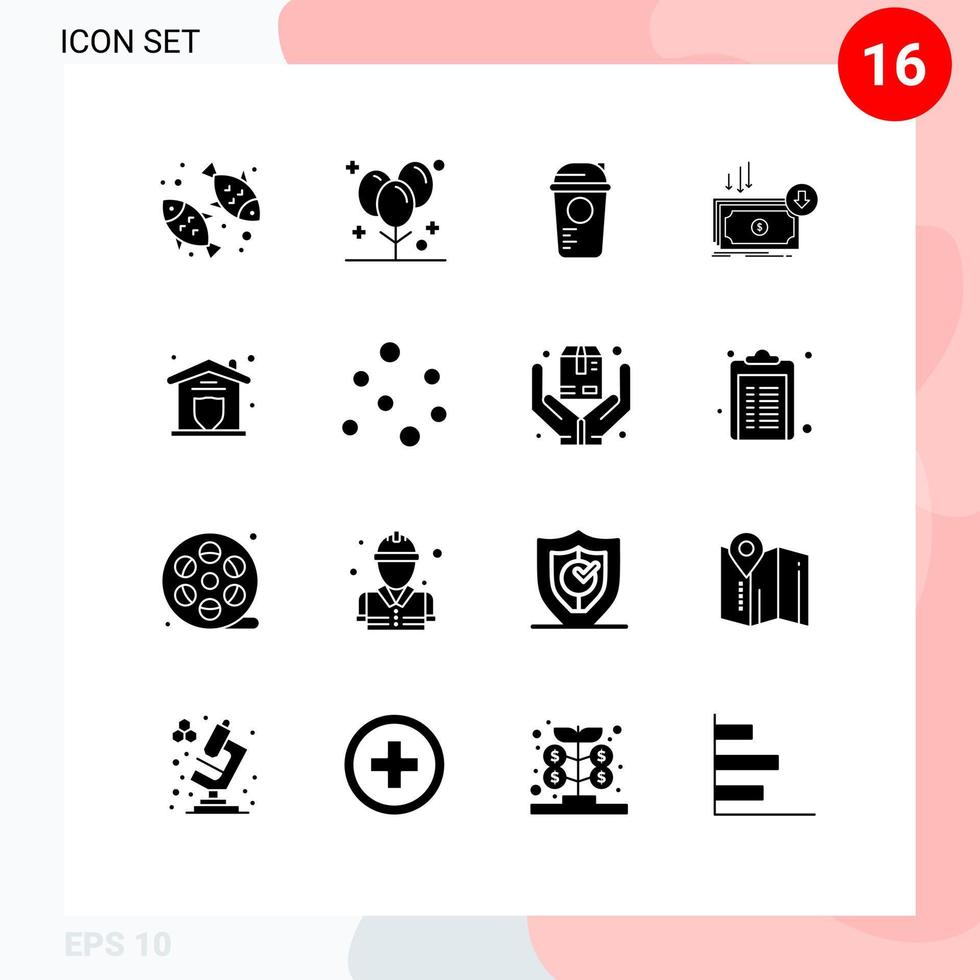 voorraad vector icoon pak van 16 lijn tekens en symbolen voor kosten kosten partij bedrijf sport- bewerkbare vector ontwerp elementen