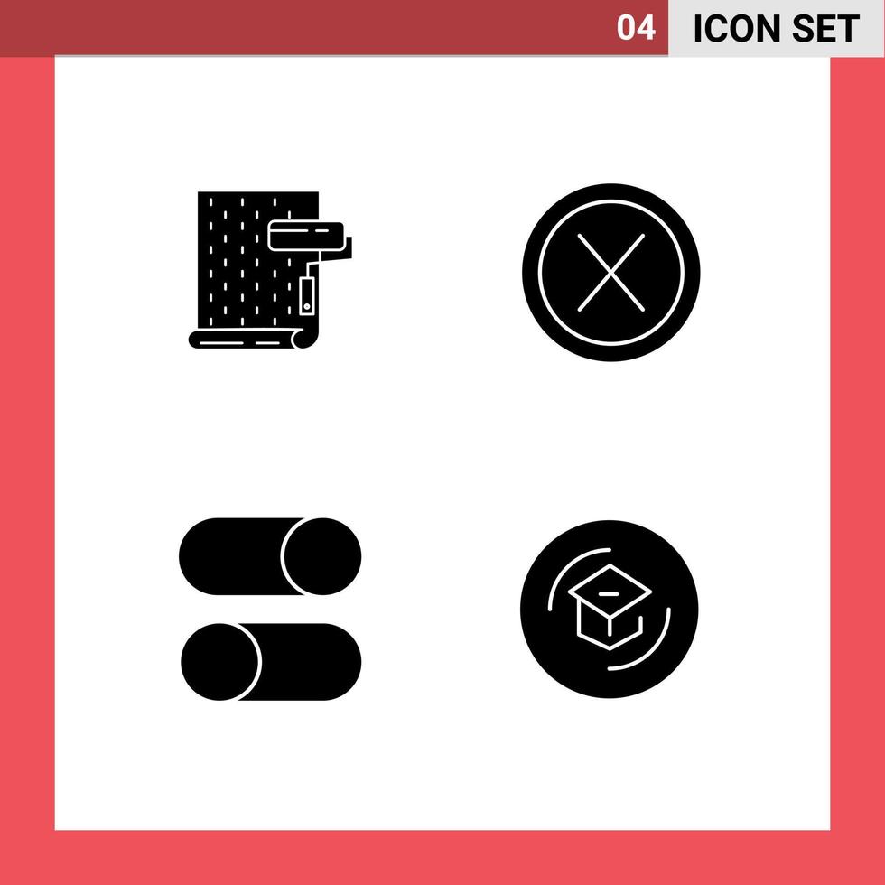 voorraad vector icoon pak van lijn tekens en symbolen voor verf gebruiker reparatie kruis lay-out bewerkbare vector ontwerp elementen