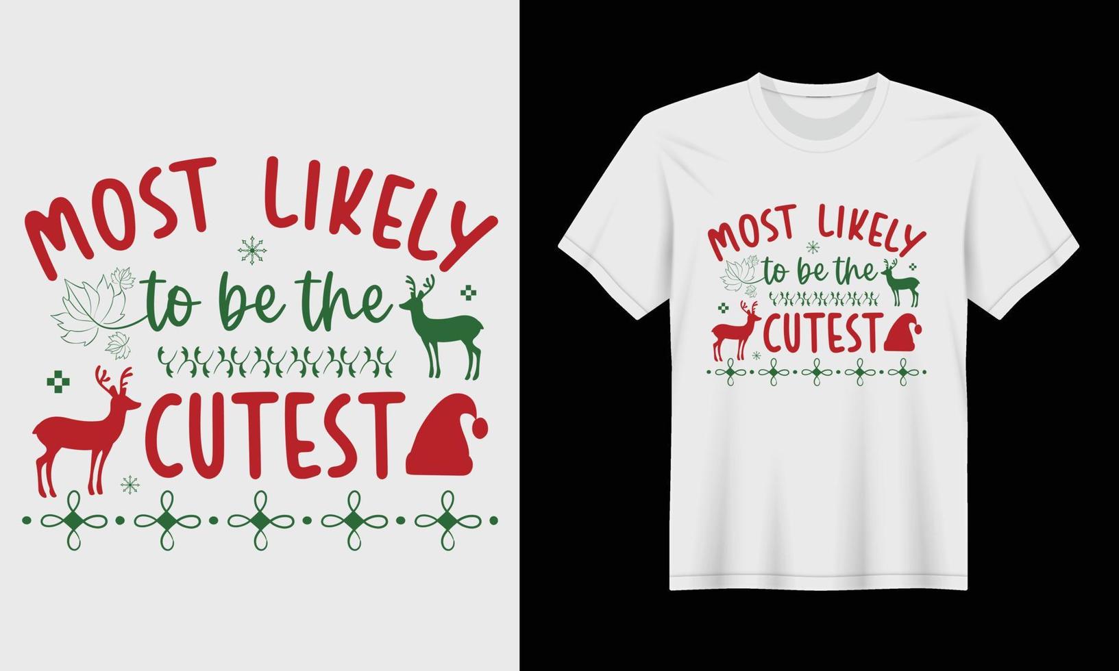 familie Kerstmis t-shirts grappig Kerstmis t-shirt ontwerp. vector