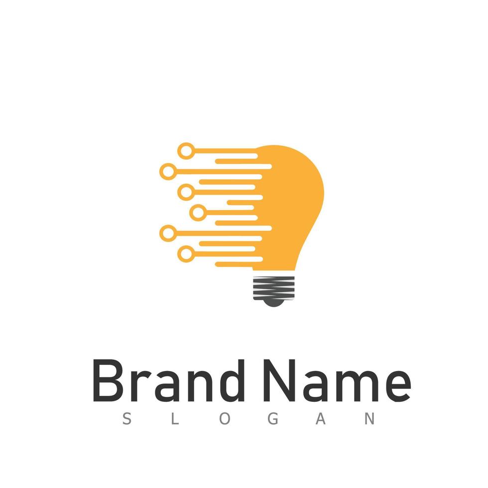 lamp logo-elektrisch idee ontwerp symbool vector