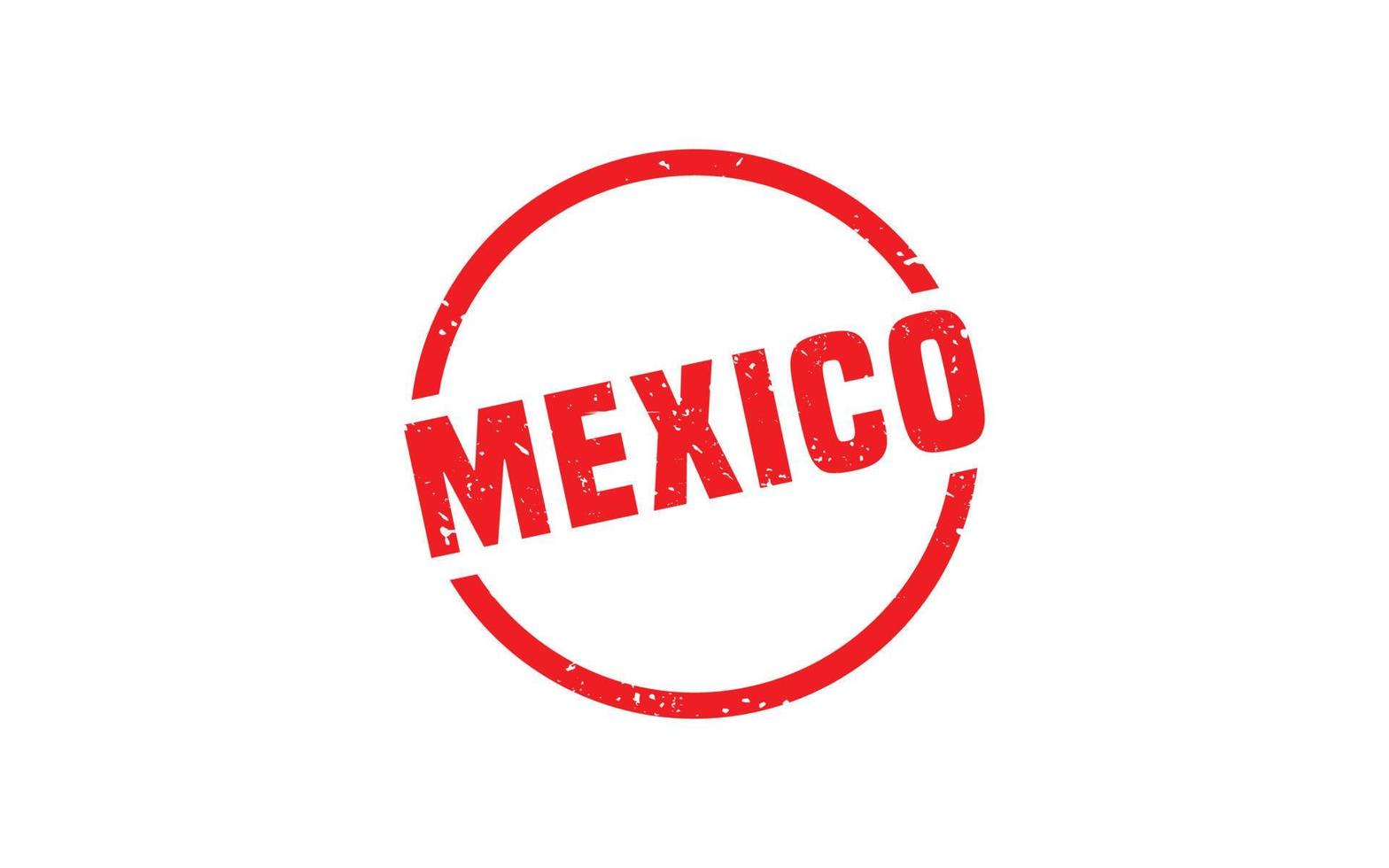 Mexico postzegel rubber met grunge stijl Aan wit achtergrond vector