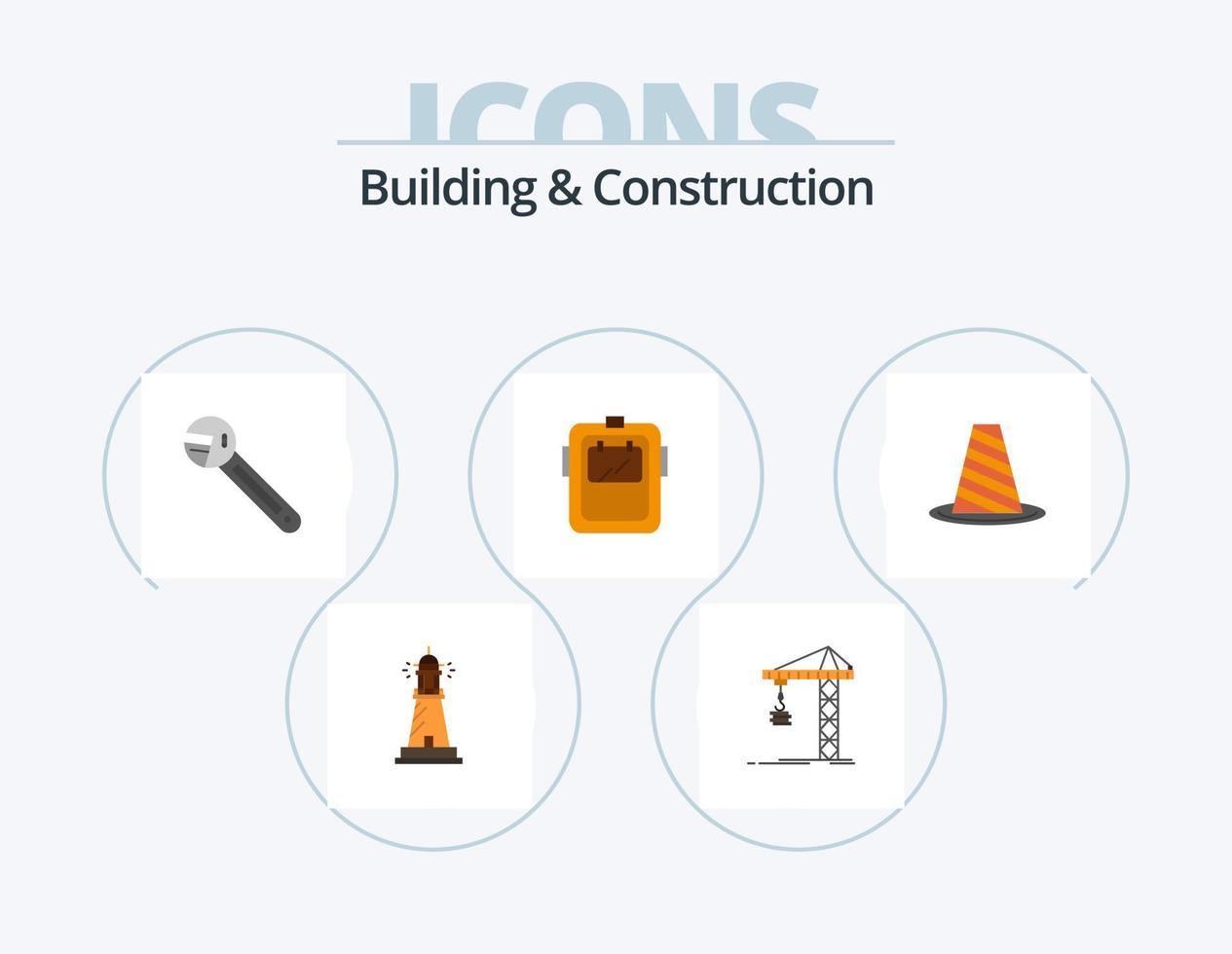 gebouw en bouw vlak icoon pak 5 icoon ontwerp. bescherming. masker. bouwen. hulpmiddel. gereedschap vector