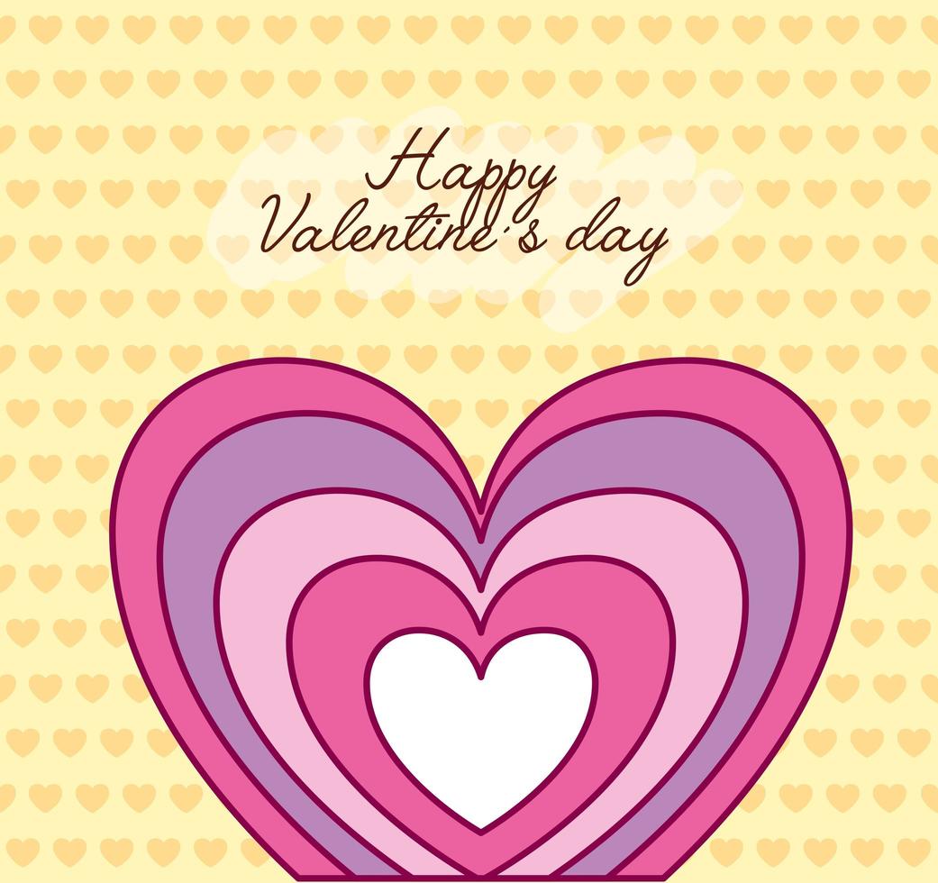 Valentijnsdagviering met hart vector