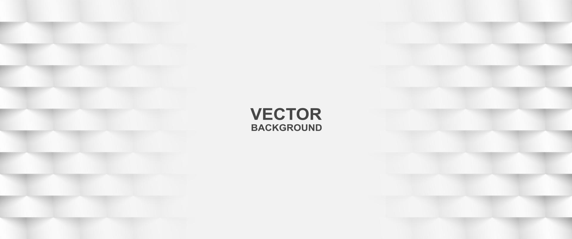 abstract. witte vierkante vorm geometrische achtergrond. licht en schaduw vector. vector