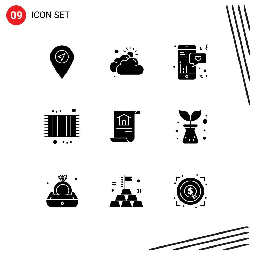 voorraad vector icoon pak van 9 lijn tekens en symbolen voor document douche mobiel mat badkamer bewerkbare vector ontwerp elementen