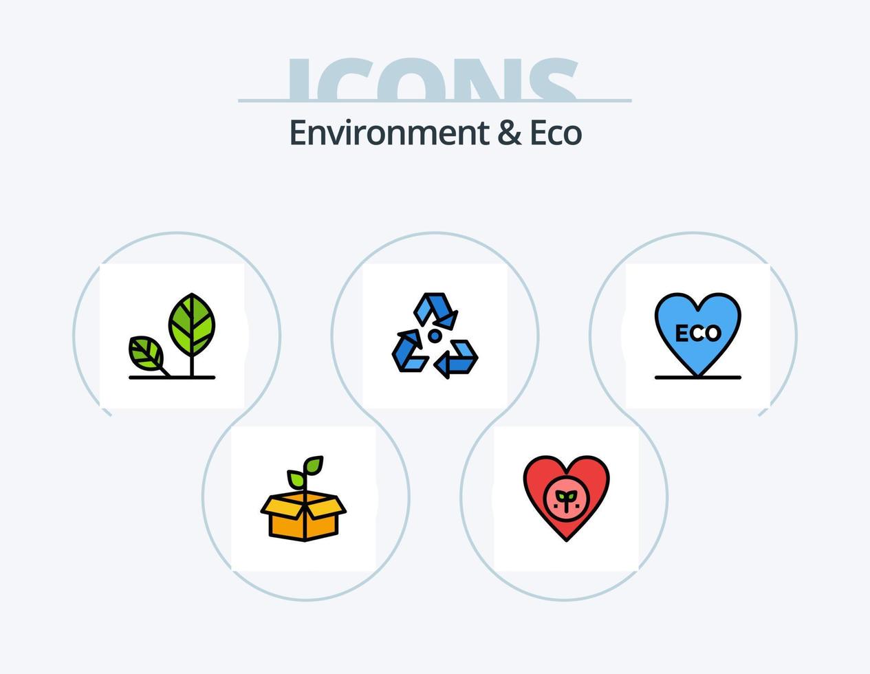 milieu en eco lijn gevulde icoon pak 5 icoon ontwerp. boom. fabriek. stroom. omgeving. vuilnis vector