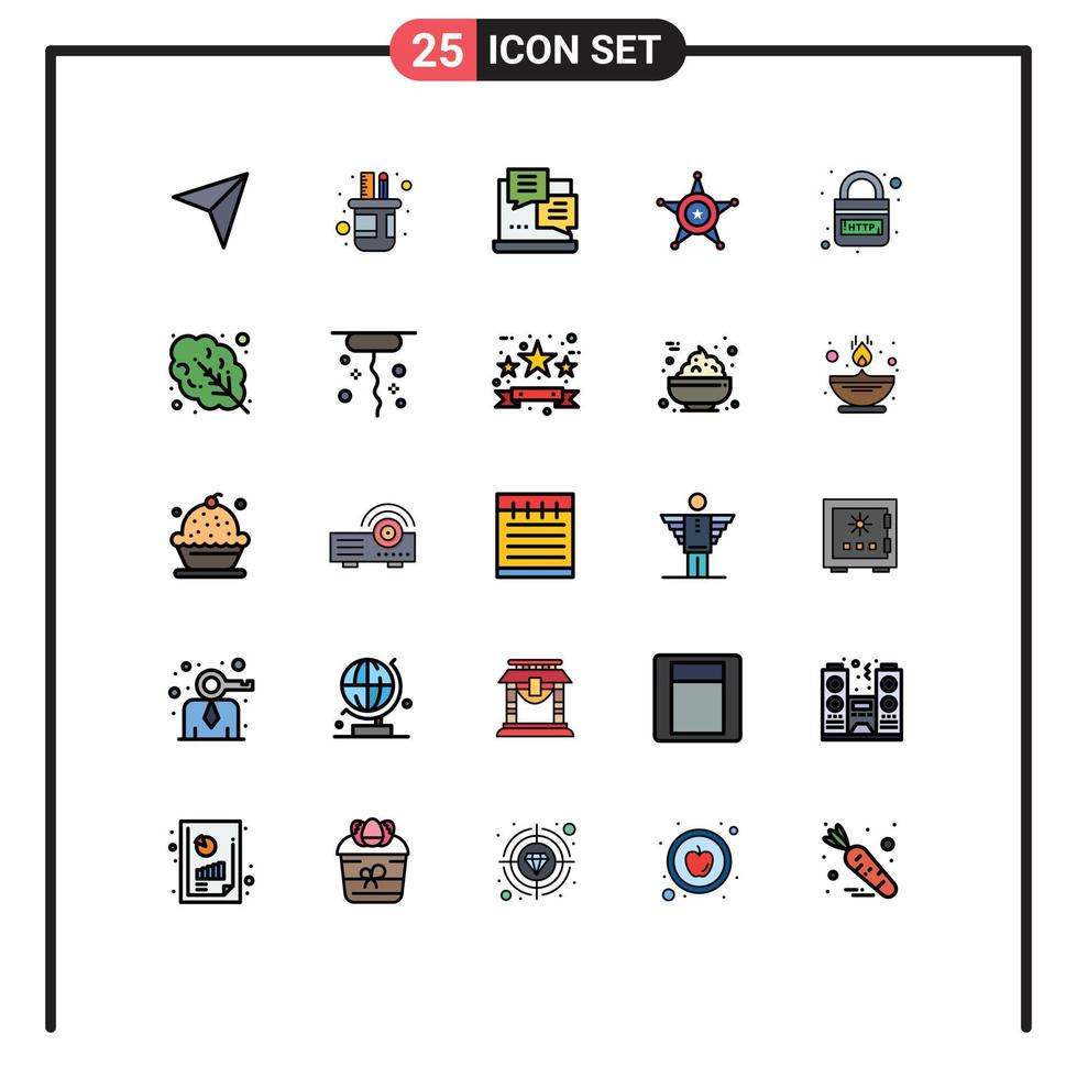 voorraad vector icoon pak van 25 lijn tekens en symbolen voor http Verenigde Staten van Amerika ontwikkeling ster mannen bewerkbare vector ontwerp elementen