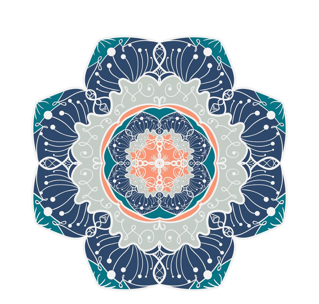 mandala regelsjabloon vector