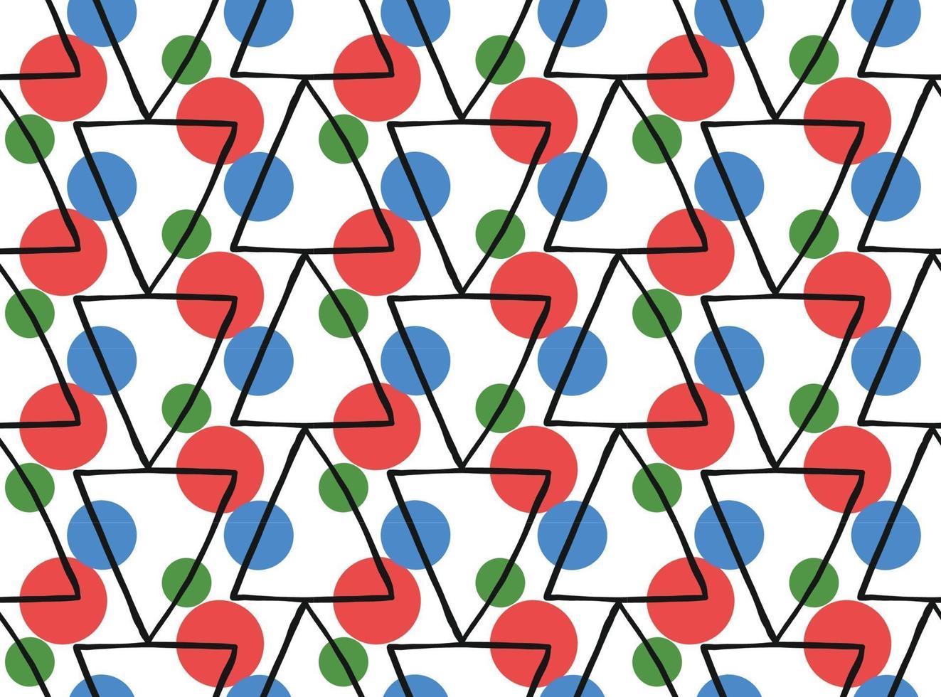 vector textuur achtergrond, naadloze patroon. hand getekend, zwart, rood, blauw, groen, wit kleuren.