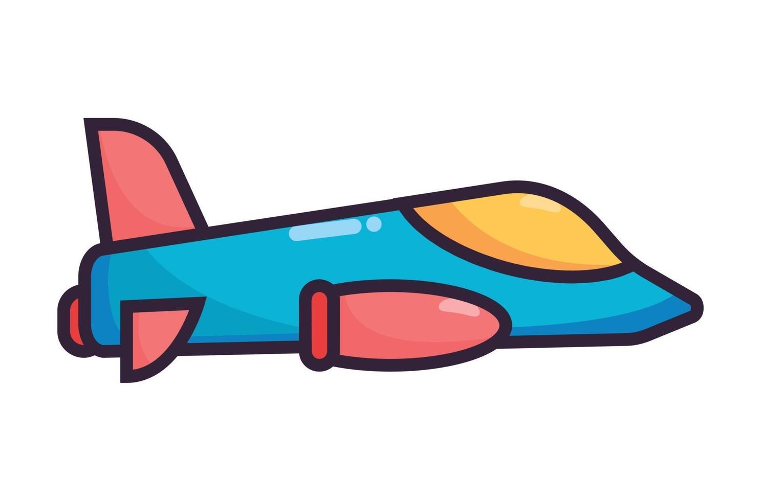 vliegtuig illustratie fullcolor vector