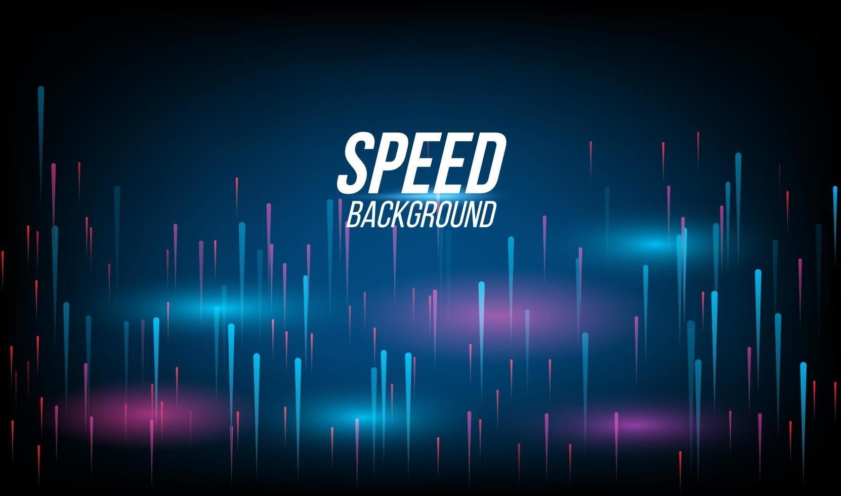 abstracte achtergrondtechnologie hoge snelheid racen voor sporten van lange blootstelling licht op zwarte achtergrond. vector