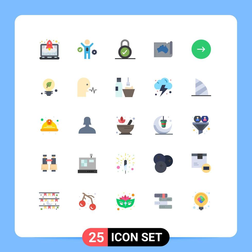 25 universeel vlak kleuren reeks voor web en mobiel toepassingen multimedia controle veiligheid reizen plaats bewerkbare vector ontwerp elementen