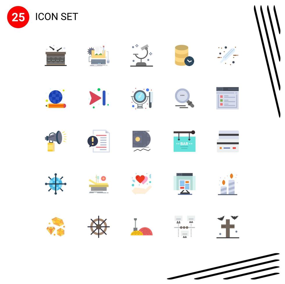 reeks van 25 modern ui pictogrammen symbolen tekens voor web veiligheid toetsenbord hosting Onderzoek bewerkbare vector ontwerp elementen