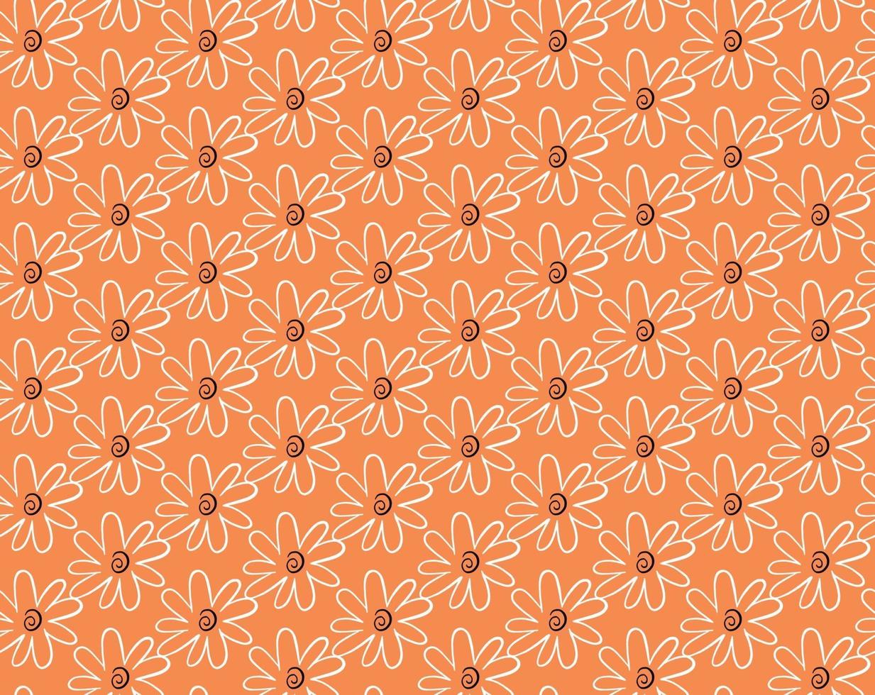 vector textuur achtergrond, naadloze patroon. hand getrokken, oranje, zwarte, witte kleuren.