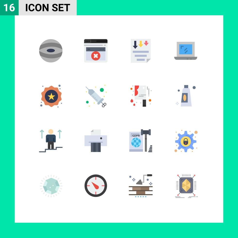 16 gebruiker koppel vlak kleur pak van modern tekens en symbolen van boodschappen doen etiket bladzijde insigne ontwerp bewerkbare pak van creatief vector ontwerp elementen