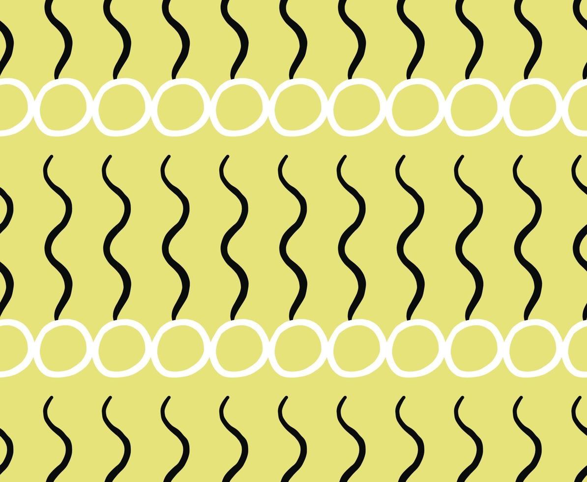 vector textuur achtergrond, naadloze patroon. hand getrokken, gele, zwarte, witte kleuren.