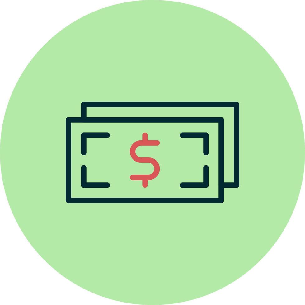 contant geld vector pictogram