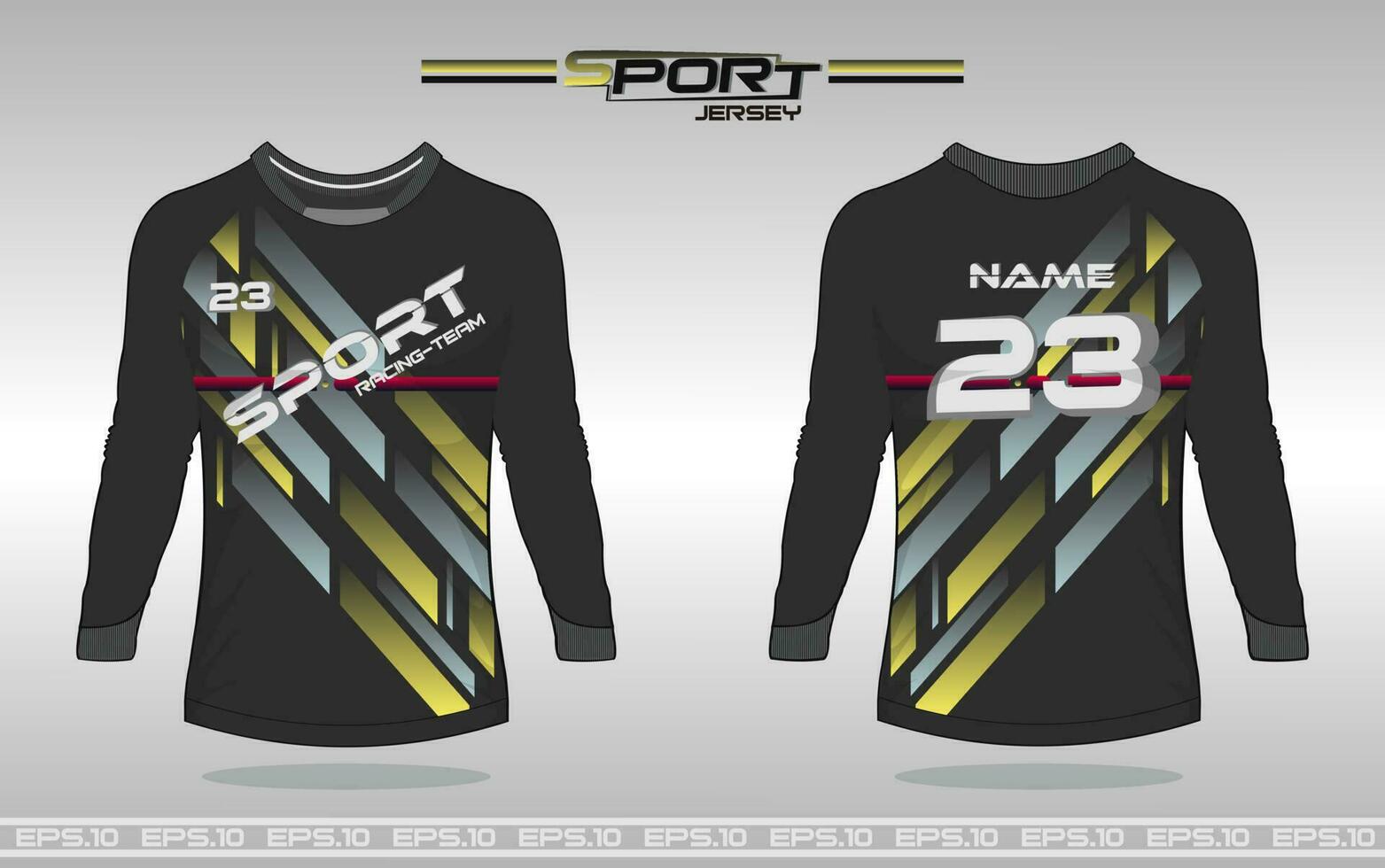 overhemd sjabloon, racing Jersey ontwerp, voetbal Jersey vector